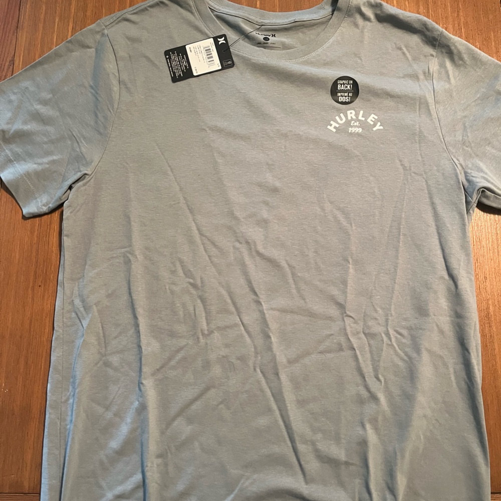 Hurley Men's Light Gray Short Sleeve Tee